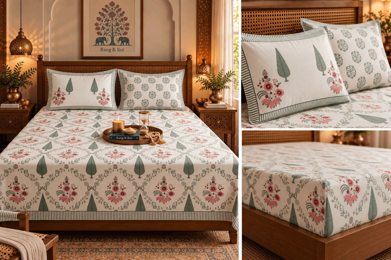 Rang & Rui handcrafted block-print bed linen
